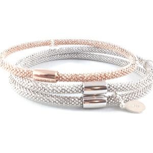 ✨ Sterling silver vermeil stackable bracelet. EUC